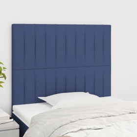 Headboards 2 units of blue fabric 80x5x78/88 cm by , Headboards and footboards - Ref: Foro24-3116550, Price: 62,99 €, Discoun...