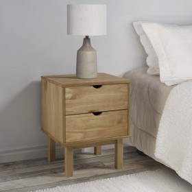 Mesita de noche OTTA madera maciza de pino 45x39x57 cm de vidaXL, Mesitas de noche - Ref: Foro24-348576, Precio: 84,28 €, Des...