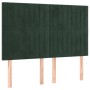 Cabeceros 4 unidades terciopelo verde oscuro 72x5x78/88 cm de , Cabeceros y pies de cama - Ref: Foro24-3116621, Precio: 109,5...