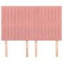 Headboards 4 units pink velvet 72x5x78/88 cm by , Headboards and footboards - Ref: Foro24-3116623, Price: 108,99 €, Discount: %