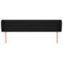 Black fabric headboard 163x23x78/88 cm by , Headboards and footboards - Ref: Foro24-3117292, Price: 70,48 €, Discount: %