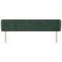 Dark green velvet headboard 163x23x78/88 cm by , Headboards and footboards - Ref: Foro24-3117341, Price: 73,13 €, Discount: %