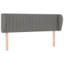 Dark gray fabric headboard 147x23x78/88 cm by , Headboards and footboards - Ref: Foro24-3117381, Price: 67,38 €, Discount: %