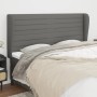 Headboard with dark gray fabric ears 163x23x118/128 cm by , Headboards and footboards - Ref: Foro24-3118103, Price: 127,81 €,...