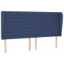 Headboard with blue fabric ears 163x23x118/128 cm by , Headboards and footboards - Ref: Foro24-3118108, Price: 124,98 €, Disc...