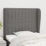 Headboard with dark gray fabric ears 83x23x118/128 cm by , Headboards and footboards - Ref: Foro24-3118169, Price: 75,99 €, D...