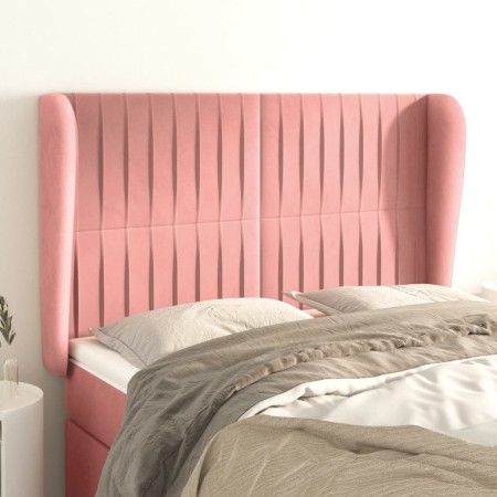 Headboard with pink velvet ears 147x23x118/128 cm by , Headboards and footboards - Ref: Foro24-3118247, Price: 129,43 €, Disc...