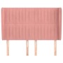 Headboard with pink velvet ears 147x23x118/128 cm by , Headboards and footboards - Ref: Foro24-3118247, Price: 129,43 €, Disc...