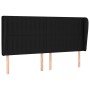 Headboard with black fabric ears 203x23x118/128 cm by , Headboards and footboards - Ref: Foro24-3118218, Price: 123,78 €, Dis...