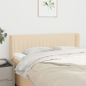 Cream fabric headboard 147x16x78/88 cm by , Headboards and footboards - Ref: Foro24-3119009, Price: 64,99 €, Discount: %