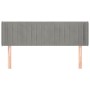 Cabecero de terciopelo gris claro 147x16x78/88 cm de , Cabeceros y pies de cama - Ref: Foro24-3119054, Precio: 69,71 €, Descu...