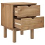 Mesita de noche OTTA madera maciza de pino 45x39x57 cm de vidaXL, Mesitas de noche - Ref: Foro24-348576, Precio: 81,24 €, Des...