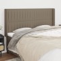 Headboard with ears in taupe gray fabric 163x16x118/128 cm by , Headboards and footboards - Ref: Foro24-3119828, Price: 119,9...