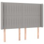 Headboard with light gray fabric ears 147x16x118/128 cm by , Headboards and footboards - Ref: Foro24-3119816, Price: 119,94 €...