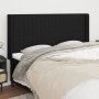 Cabecero con orejas de tela negro 203x16x118/128 cm de , Cabeceros y pies de cama - Ref: Foro24-3119842, Precio: 120,66 €, De...