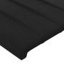 Cabecero con LED de terciopelo negro 144x5x78/88 cm de , Cabeceros y pies de cama - Ref: Foro24-3121900, Precio: 62,79 €, Des...