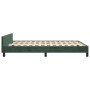 Estructura cama con cabecero terciopelo verde oscuro 140x200 cm de , Camas y somieres - Ref: Foro24-3125882, Precio: 245,05 €...