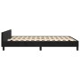 Estructura de cama con cabecero de terciopelo negro 140x190 cm de , Camas y somieres - Ref: Foro24-3125875, Precio: 210,50 €,...