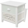 French style wooden nightstand by vidaXL, Nightstands - Ref: Foro24-242874, Price: 55,51 €, Discount: %