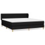 Box spring bed with black fabric mattress 160x200 cm by , Beds and slatted bases - Ref: Foro24-3126895, Price: 491,51 €, Disc...