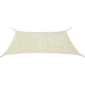 Rectangular HDPE sail awning 2x4m cream by vidaXL, Umbrellas - Ref: Foro24-42288, Price: 26,99 €, Discount: %