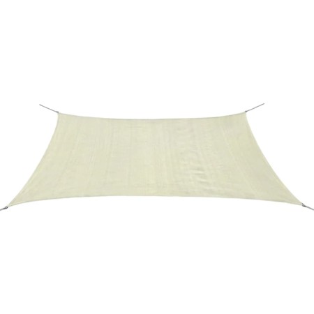 Rectangular HDPE sail awning 2x4m cream by vidaXL, Umbrellas - Ref: Foro24-42288, Price: 26,89 €, Discount: %