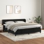 Box spring bed with black velvet mattress 160x200 cm by , Beds and slatted bases - Ref: Foro24-3127561, Price: 473,52 €, Disc...