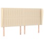 Cama box spring con colchón tela color crema 200x200 cm de , Camas y somieres - Ref: Foro24-3128714, Precio: 720,87 €, Descue...