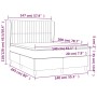 Box spring bed with pink velvet mattress 140x200 cm by , Beds and slatted bases - Ref: Foro24-3129338, Price: 480,99 €, Disco...