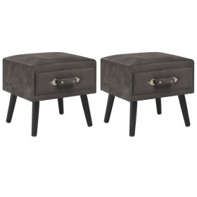 Bedside tables 2 units 40x35x40 cm gray velvet by vidaXL, Nightstands - Ref: Foro24-276386, Price: 107,73 €, Discount: %