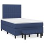 Box spring bed with blue fabric mattress 120x200 cm by , Beds and slatted bases - Ref: Foro24-3136747, Price: 465,10 €, Disco...