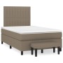 Cama box spring con colchón tela gris taupe 120x200 cm de , Camas y somieres - Ref: Foro24-3136745, Precio: 483,88 €, Descuen...