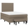 Cama box spring con colchón tela gris taupe 120x200 cm de , Camas y somieres - Ref: Foro24-3136745, Precio: 483,88 €, Descuen...