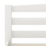 Solid pine wood bed frame, white, 100x200 cm