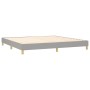 Box spring bed with light gray fabric mattress 200x200 cm by , Beds and slatted bases - Ref: Foro24-3140801, Price: 557,58 €,...