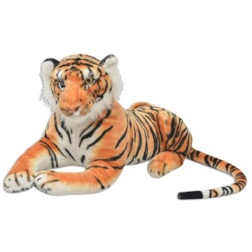 Tigre de peluche marrón XXL de vidaXL, Animales de peluche - Ref: Foro24-80163, Precio: 52,27 €, Descuento: %