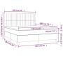 Cama box spring con colchón tela gris taupe 160x200 cm de , Camas y somieres - Ref: Foro24-3141949, Precio: 598,21 €, Descuen...