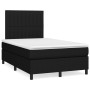 Cama box spring con colchón tela negro 120x200 cm de , Camas y somieres - Ref: Foro24-3141923, Precio: 425,23 €, Descuento: %