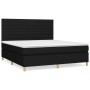 Box spring bed with black fabric mattress 160x200 cm by , Beds and slatted bases - Ref: Foro24-3142427, Price: 598,88 €, Disc...