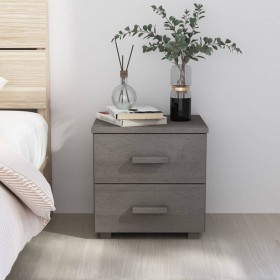 HAMAR bedside table solid pine light gray 40x35x44.5 cm by vidaXL, Nightstands - Ref: Foro24-340407, Price: 43,68 €, Discount: %