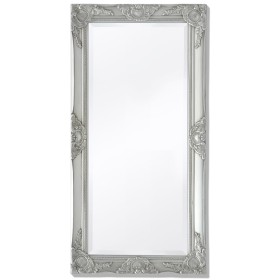 Silver baroque style wall mirror 100x50 cm by vidaXL, Mirrors - Ref: Foro24-243681, Price: 71,99 €, Discount: %