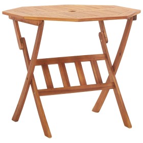 Folding garden table made of solid acacia wood 90x75 cm by , Garden tables - Ref: Foro24-46656, Price: 133,99 €, Discount: %