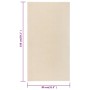 Cream short pile rug 80x150 cm by , Rugs - Ref: Foro24-340369, Price: 32,20 €, Discount: %