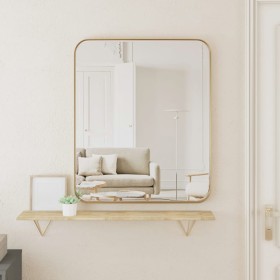 Golden rectangular wall mirror 50x60 cm by , Mirrors - Ref: Foro24-344932, Price: 70,99 €, Discount: %