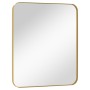 Golden rectangular wall mirror 50x60 cm by , Mirrors - Ref: Foro24-344932, Price: 71,52 €, Discount: %