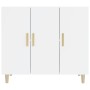 Glossy white engineered wood sideboard 90x34x80 cm by , Sideboards - Ref: Foro24-812498, Price: 98,82 €, Discount: %