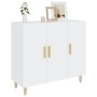 Glossy white engineered wood sideboard 90x34x80 cm by , Sideboards - Ref: Foro24-812498, Price: 98,82 €, Discount: %