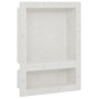 Shower niche with 2 matte white compartments 41x51x10 cm by , Shower walls and screens - Ref: Foro24-151396, Price: 61,99 €, ...