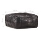 Puf negro 60x60x30 cm cuero auténtico de cabra de , Otomanas - Ref: Foro24-248134, Precio: 135,44 €, Descuento: %