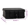 Black polypropylene safe 38x32.5x16.5 cm by , Safes - Ref: Foro24-154960, Price: 69,35 €, Discount: %